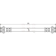Apec Brake Hydraulic Hose Line Rear HOS3049