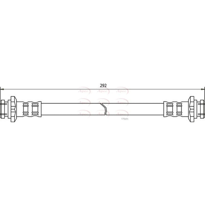 Apec Brake Hydraulic Hose Line Rear HOS3049