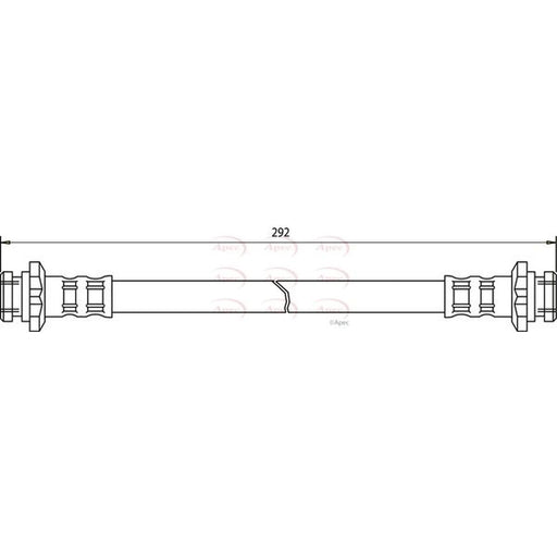 Apec Brake Hydraulic Hose Line Rear HOS3049