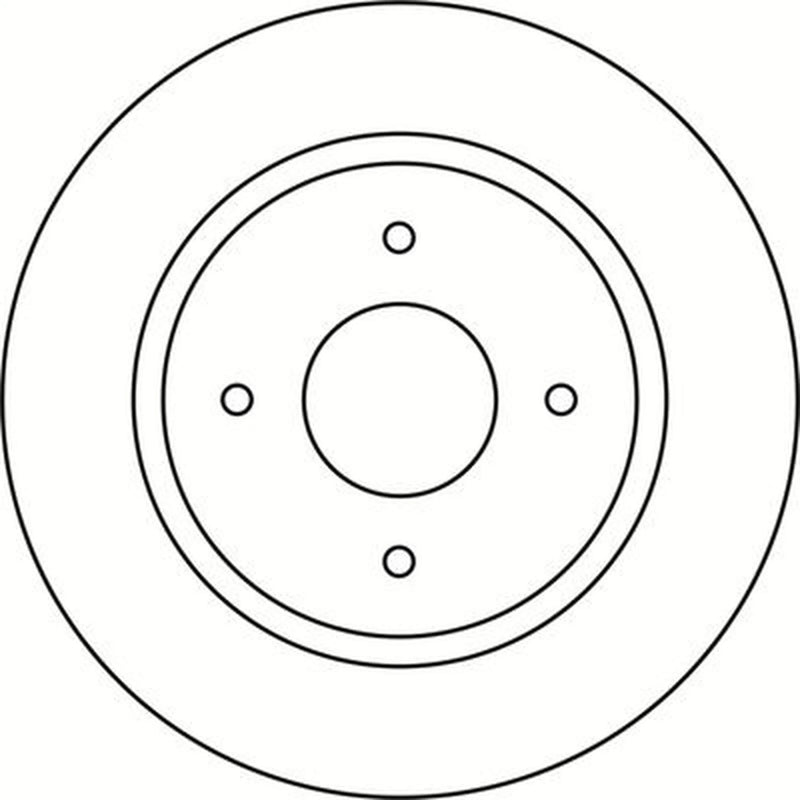 Abtex 2 x Solid Rear Brake Discs BD1530HS