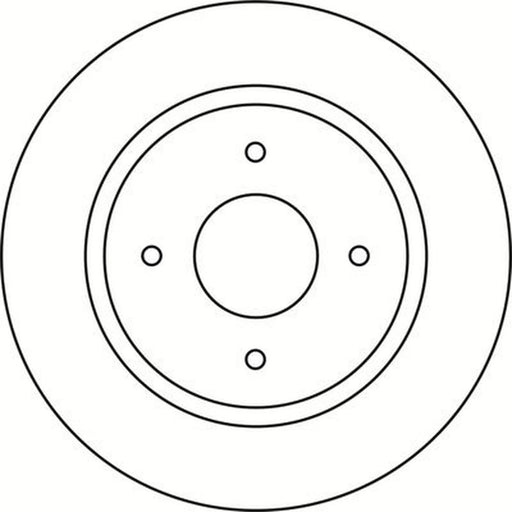 Abtex 2 x Solid Rear Brake Discs BD1530HS