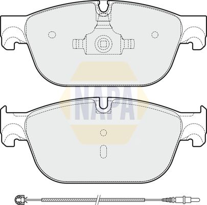 NAPA Front Brake Vented Discs & Pads fits CITROËN DS PEUGEOT