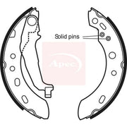 Apec Brake Shoe Set Axle Kit SHU665