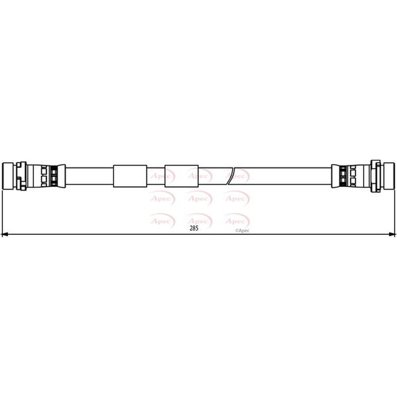 Apec Brake Hydraulic Hose Line Rear HOS3867