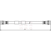 Apec Brake Hydraulic Hose Line Rear HOS3867