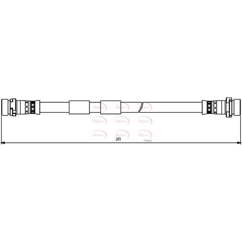 Apec Brake Hydraulic Hose Line Rear HOS3867