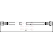 Apec Brake Hydraulic Hose Line Rear HOS3867