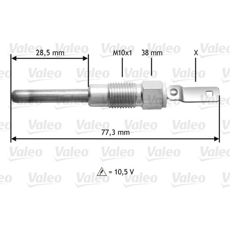 Valeo Diesel Engine Glow Plug 345197