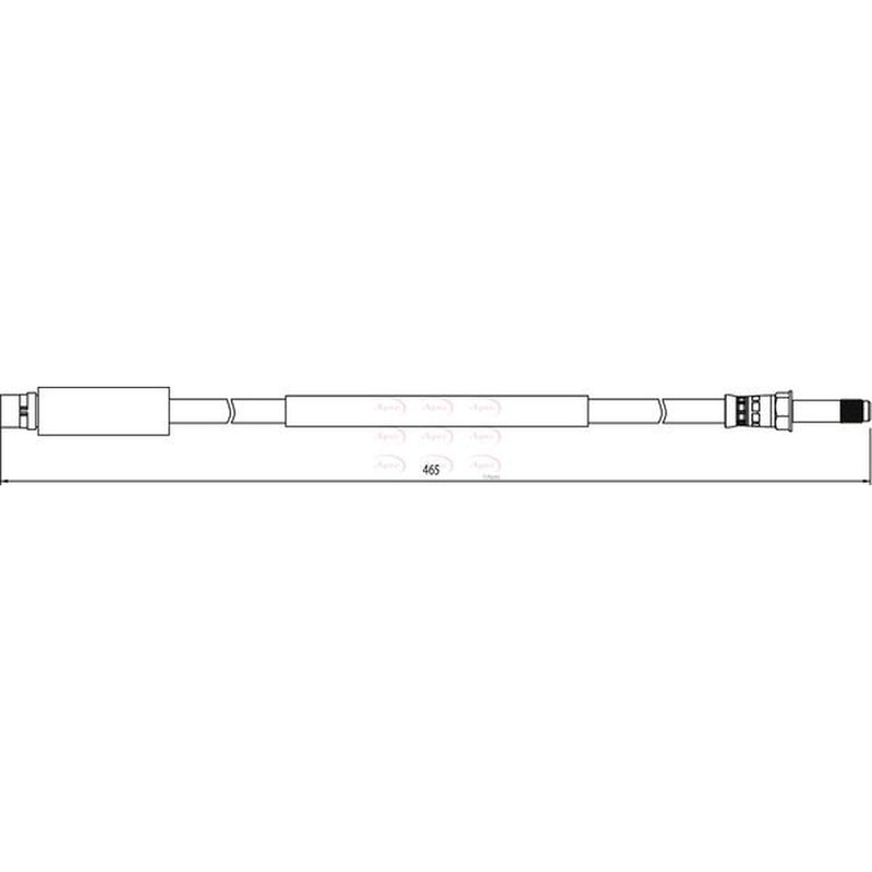 Apec Brake Hydraulic Hose Line Rear HOS4043