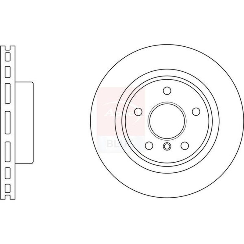 Apec 2 x Vented Front Brake Discs SDK6781