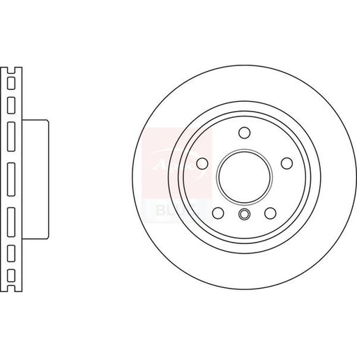 Apec 2 x Vented Front Brake Discs SDK6781