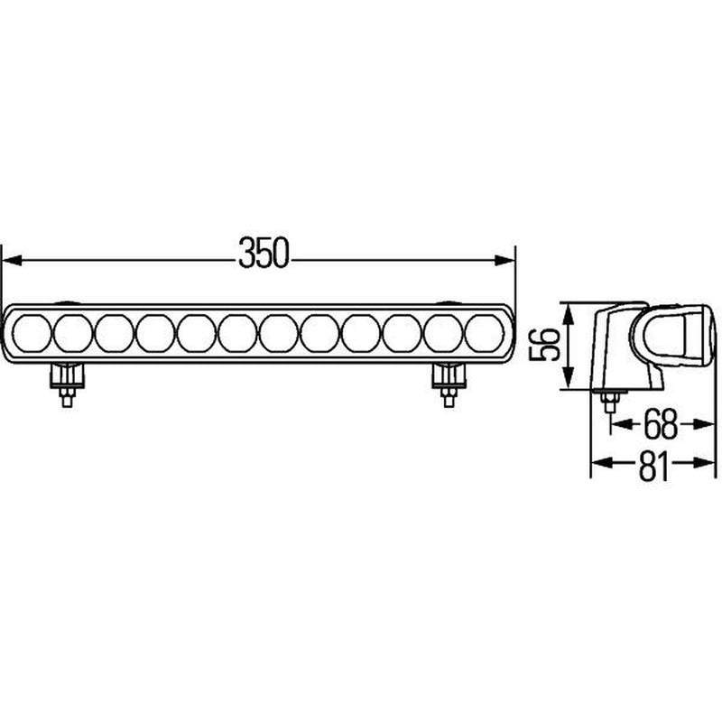 Hella Headlamp Zf Sw LB350 Md12/24 1FJ Right 1FJ 958 040-051 2494612 1FJ 958