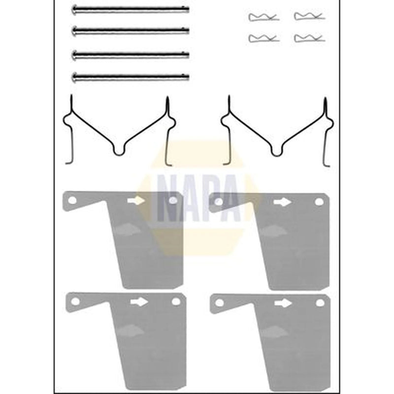 NAPA Brake Pad Accessory Fitting Kit Front NFK1300