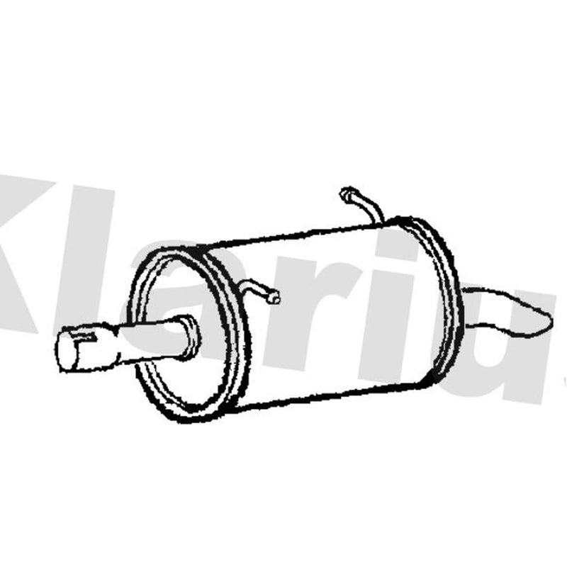 Klarius Box With Tail Pipe Rear VW962W