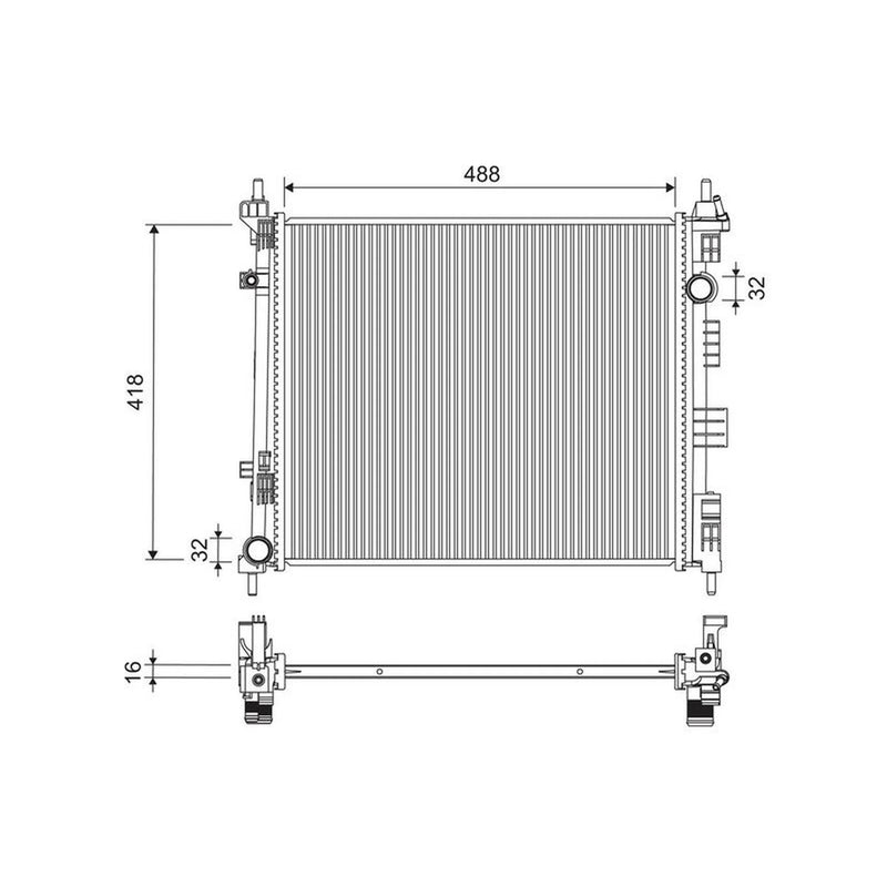 Valeo Engine Radiator 701266