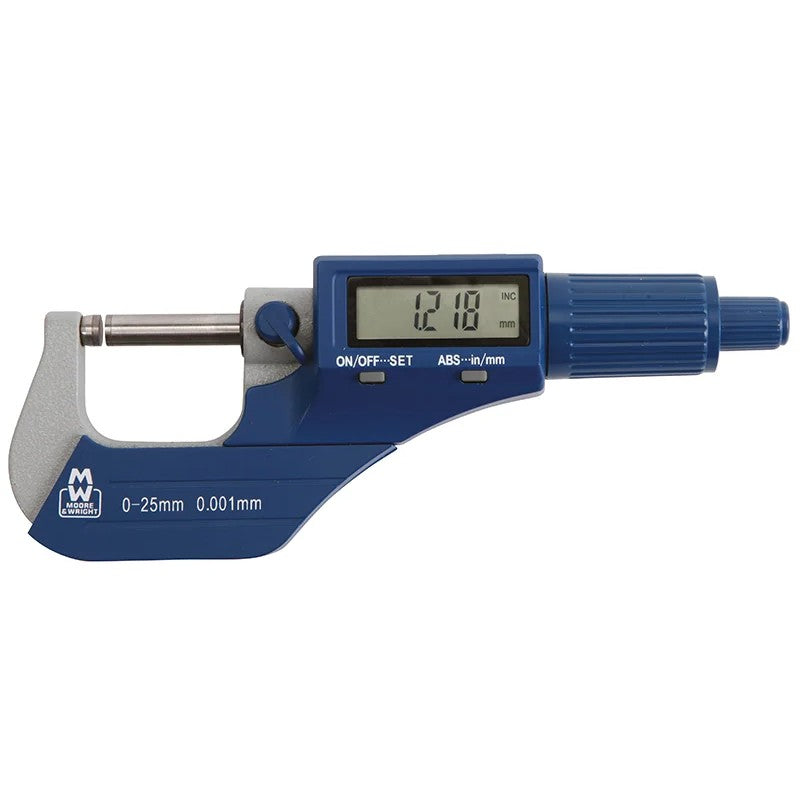 Moore & Wright MW200-01DBL Digital External Micrometer 0-25mm/0-1in