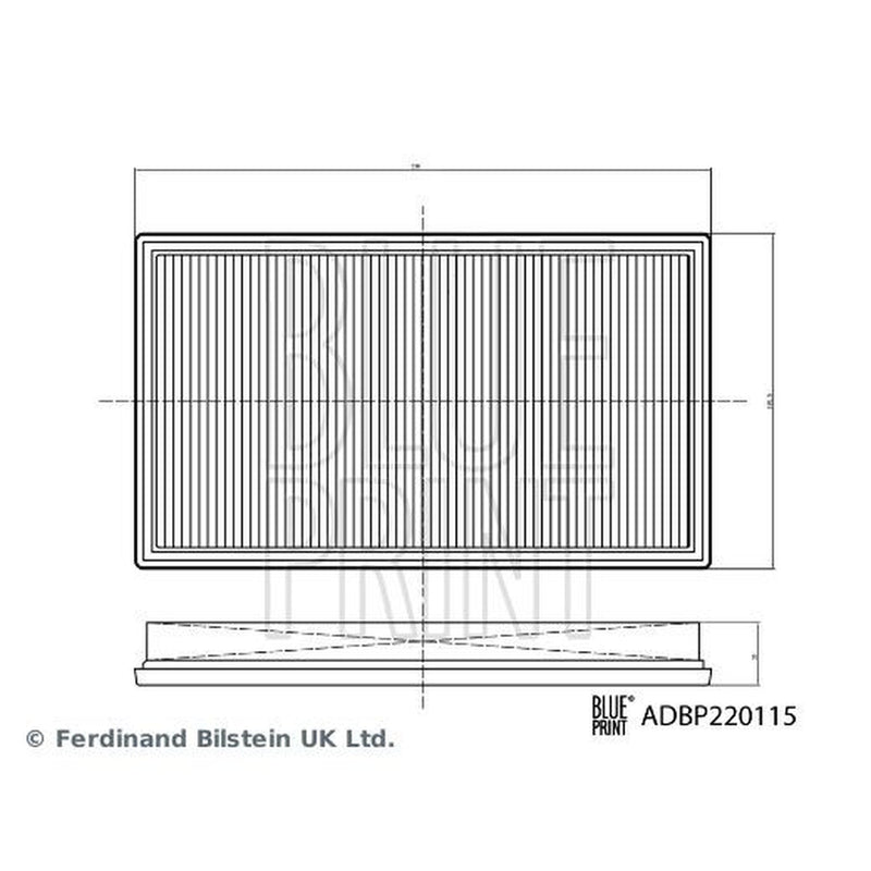 Blue Print Engine Air Filter ADBP220115