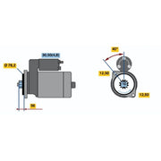 Bosch Starter Motor 12V 1kW 10 Teeth 0 001 120 406