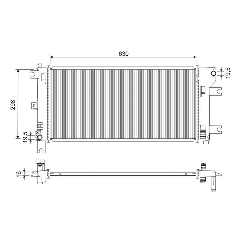 Valeo Engine Radiator 701299