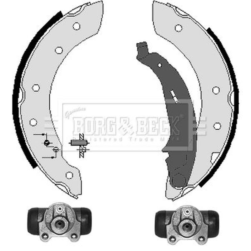 Borg & Beck Brake Shoe Set Axle Kit BBS1047K