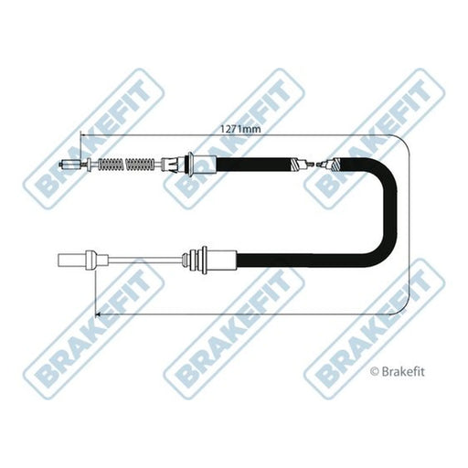 Apec Handbrake Cable Left Rear BBC3542