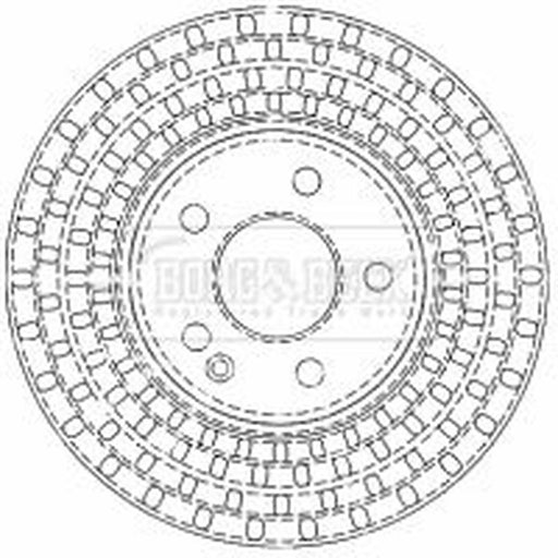 Borg & Beck 2 x Vented Front Brake Discs BBD4488