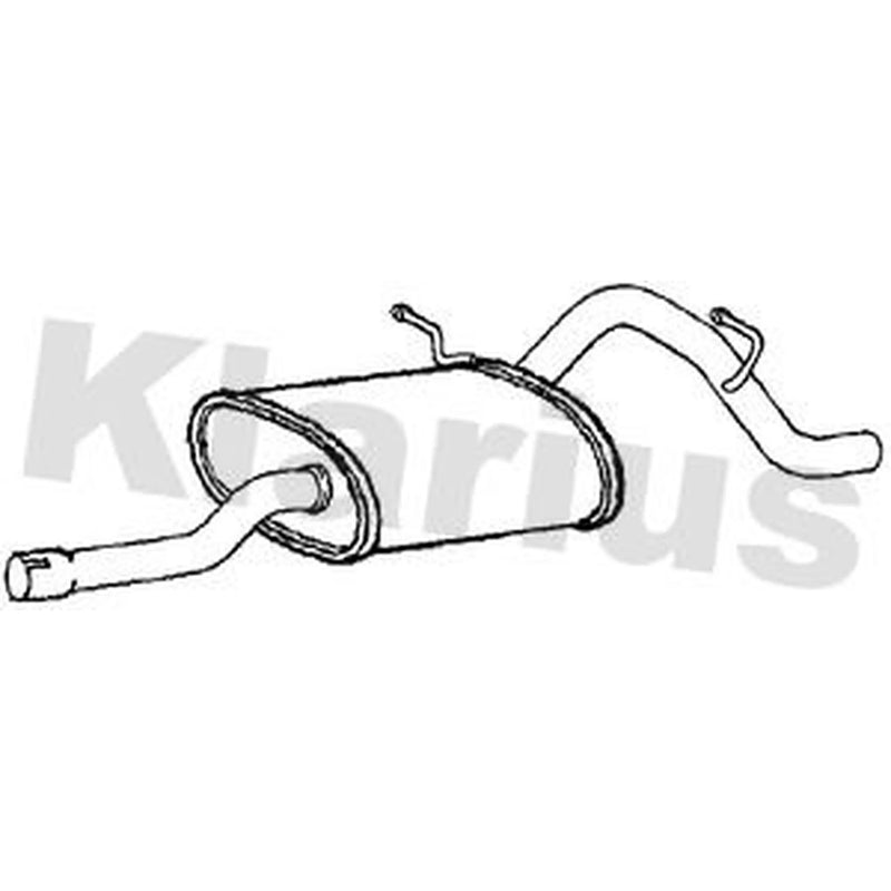 Klarius Box With Tail Pipe Rear GM438H