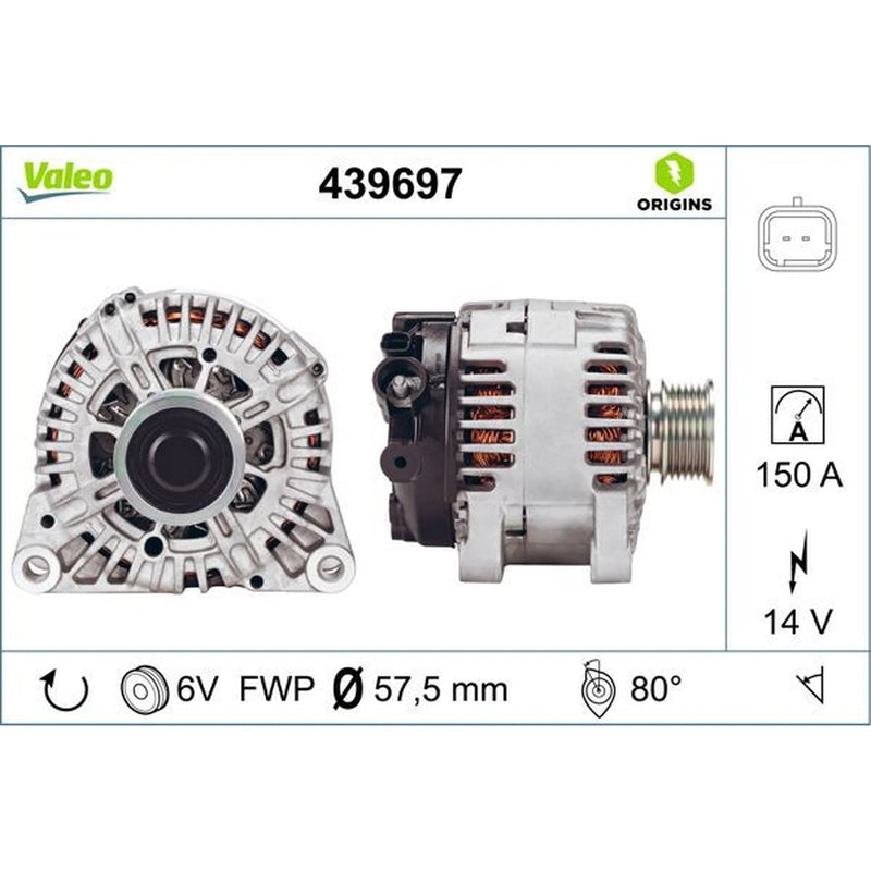 Valeo Car Alternator 12V 439697