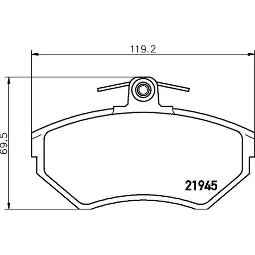 Mintex Front Brake Pad Set MDB1868
