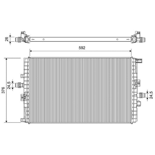 Valeo Engine Radiator 701462