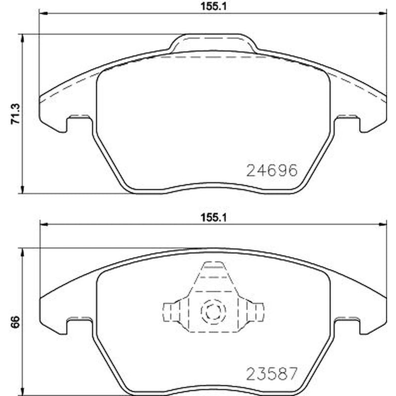 Mintex Front Brake Pad Set MDB3767