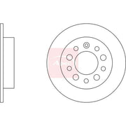 Apec 2 x Solid Rear Brake Discs DSK2401