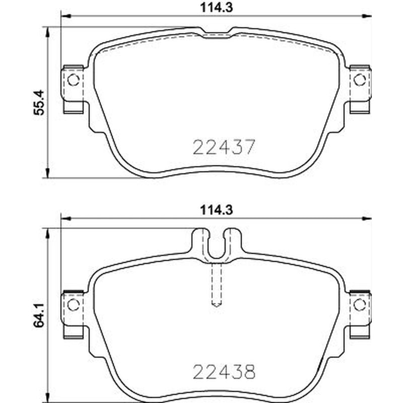 DON Rear Brake Pad Set PCP2209