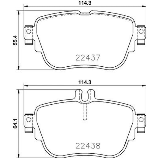 Mintex Rear Brake Pad Set MDB3917