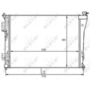 NRF Engine Radiator 59097