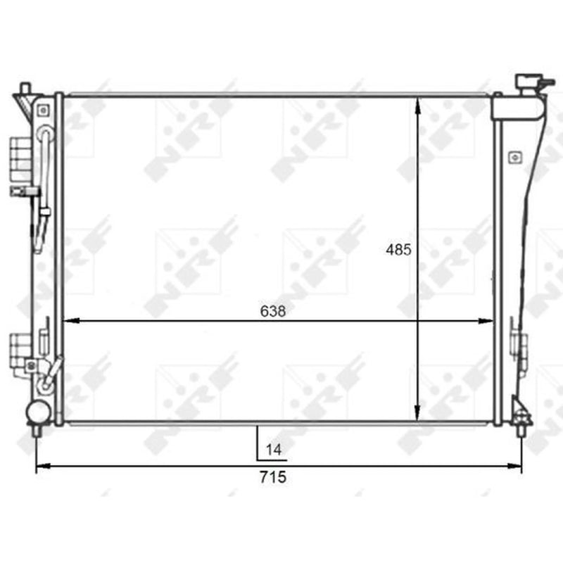 NRF Engine Radiator 59097