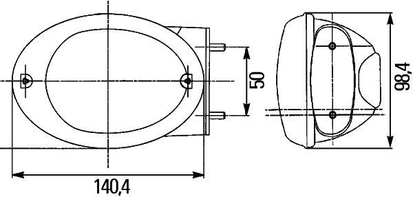 Hella 2SD 343 130-807 Tail Light Assembly
