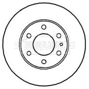Borg & Beck 2 x Vented Front Brake Discs BBD4709