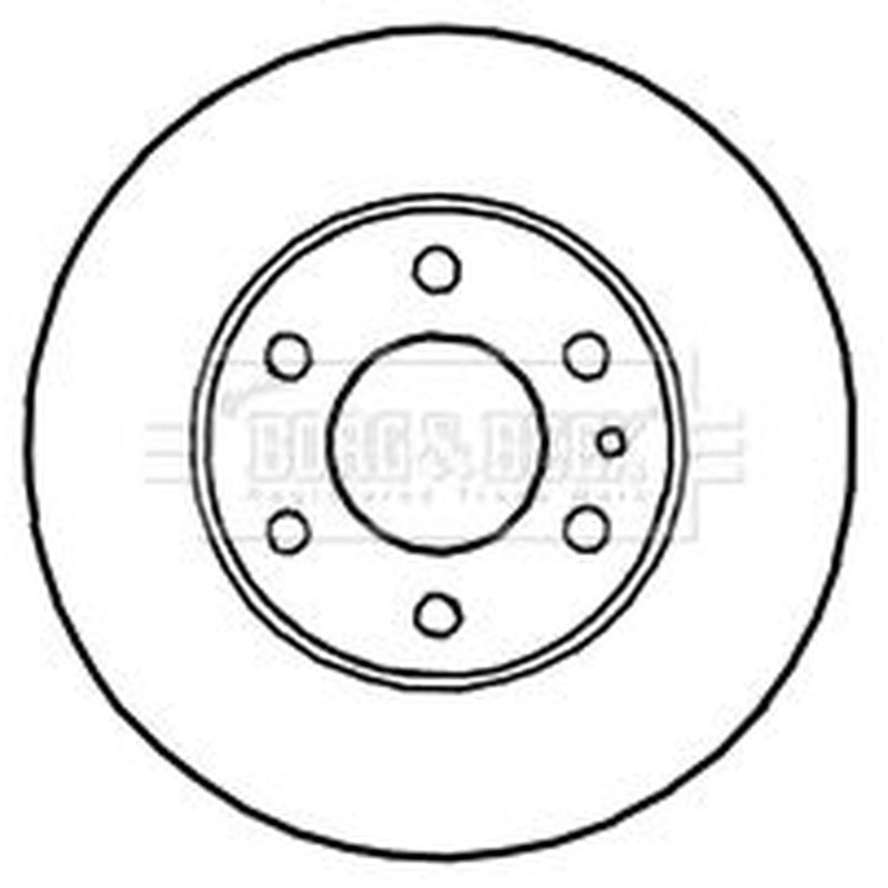 Borg & Beck 2 x Vented Front Brake Discs BBD4709