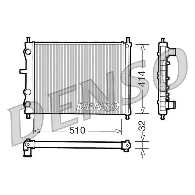 Denso Engine Radiator DRM09020