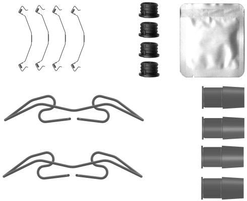 MINTEX MBA0134 Brake Caliper Accessory Kit Rear Fits Audi Cupra Ford Seat Skoda MINTEX - Town Parts