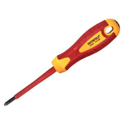 Faithfull VDE Soft Grip Screwdriver Phillips Tip PH1 x 80mm - FAISDVDEPH1