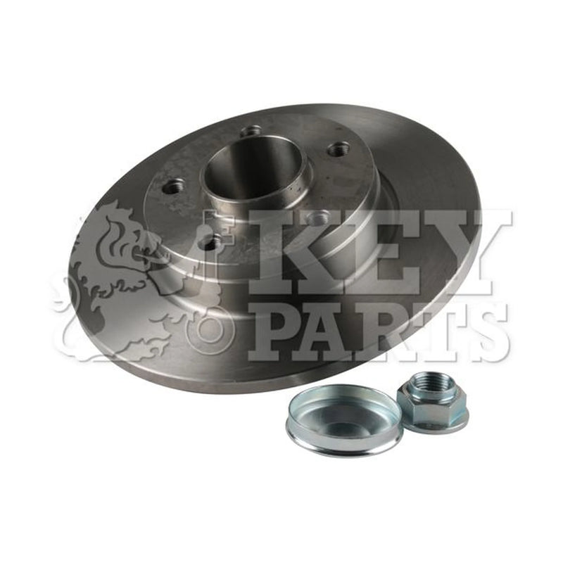 Key Parts 2 x Solid Rear Brake Discs KBD5813S