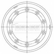 Borg & Beck Brake Drum Assembly BBR32491