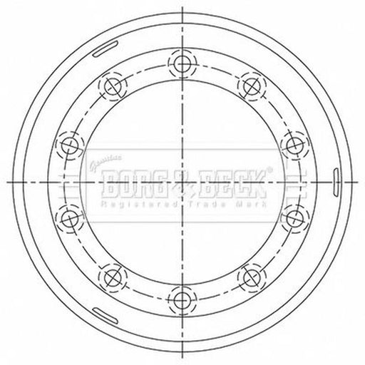 Borg & Beck Brake Drum Assembly BBR32491