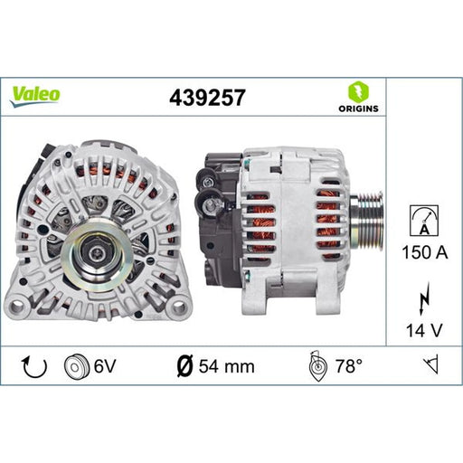 Valeo Car Alternator 12V 439257
