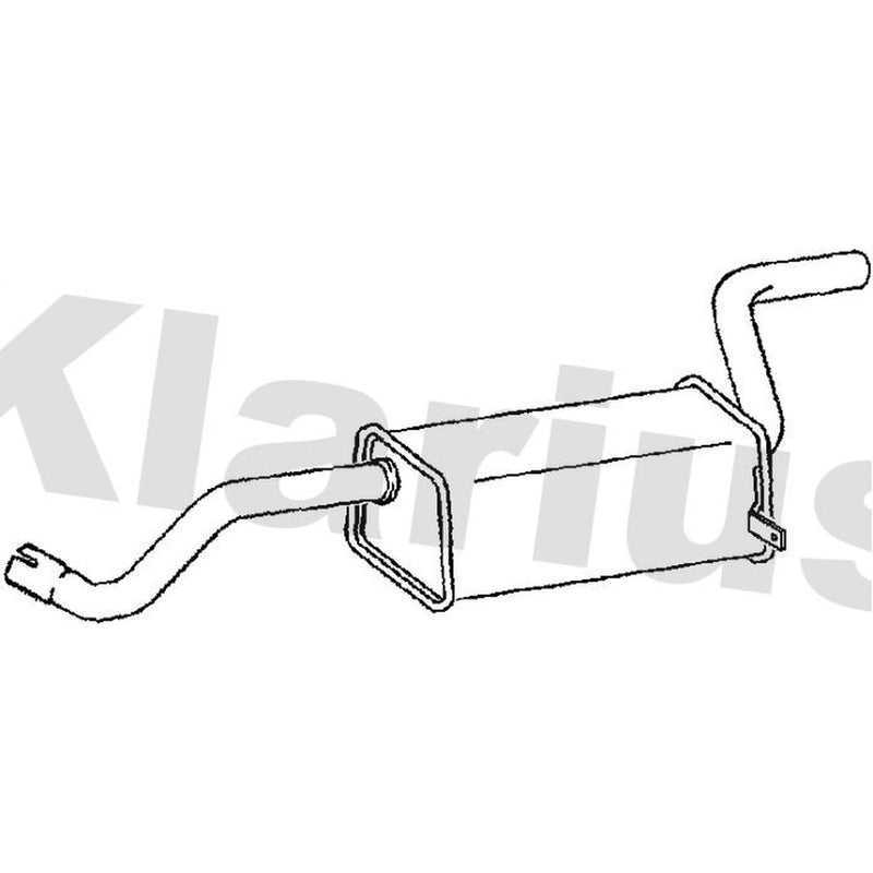 Klarius Box With Tail Pipe Rear RN835A