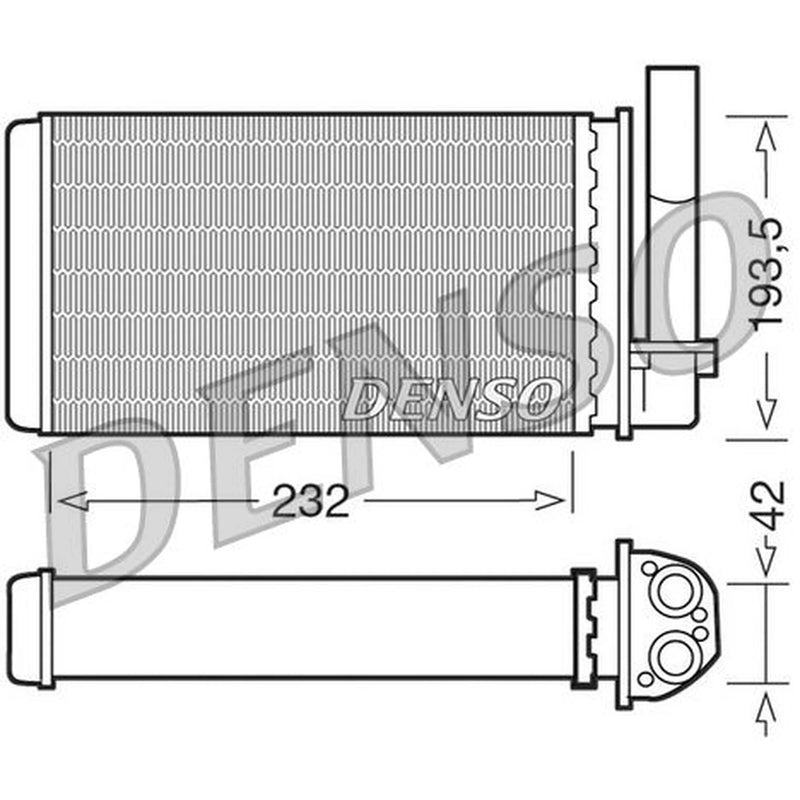 Denso Heater Matrix Core Heat Exchanger DRR21003