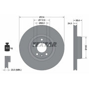 Textar 2 x Front Brake Discs 92132205