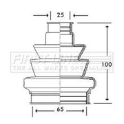 First Line Drive Shaft Bellow Kit Front Left FCB2777